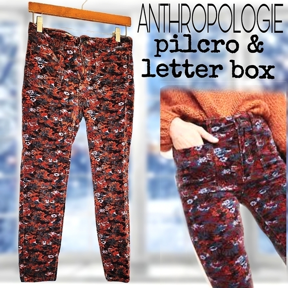 Anthropologie Pilcro & Letterpress Multicolor Cropped Pants